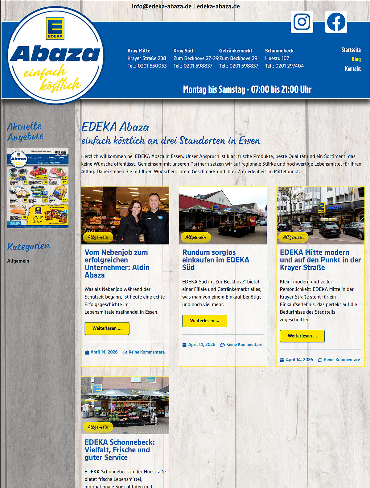 Der EDEKA Abaza - Blog