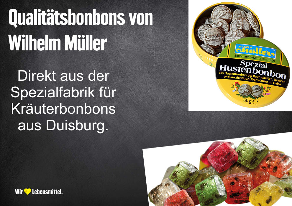 Qualitätsbonbons von Wilhelm Müller