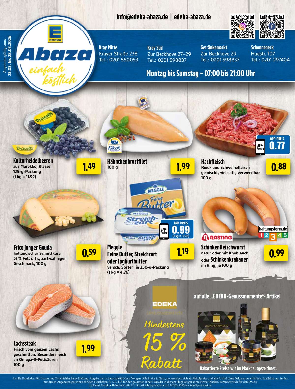 Unsere Angebote für Sie