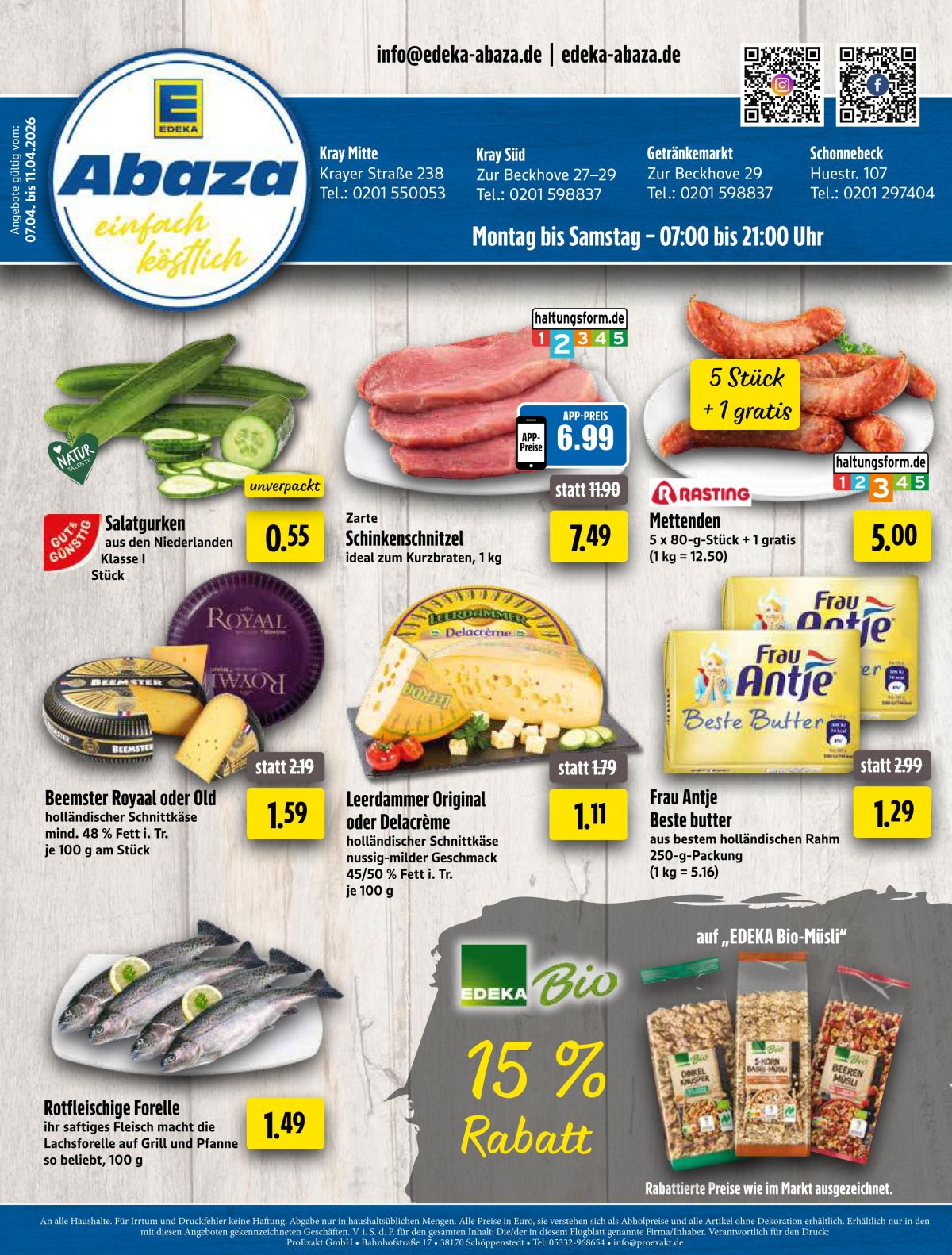 Unsere Angebote für Sie