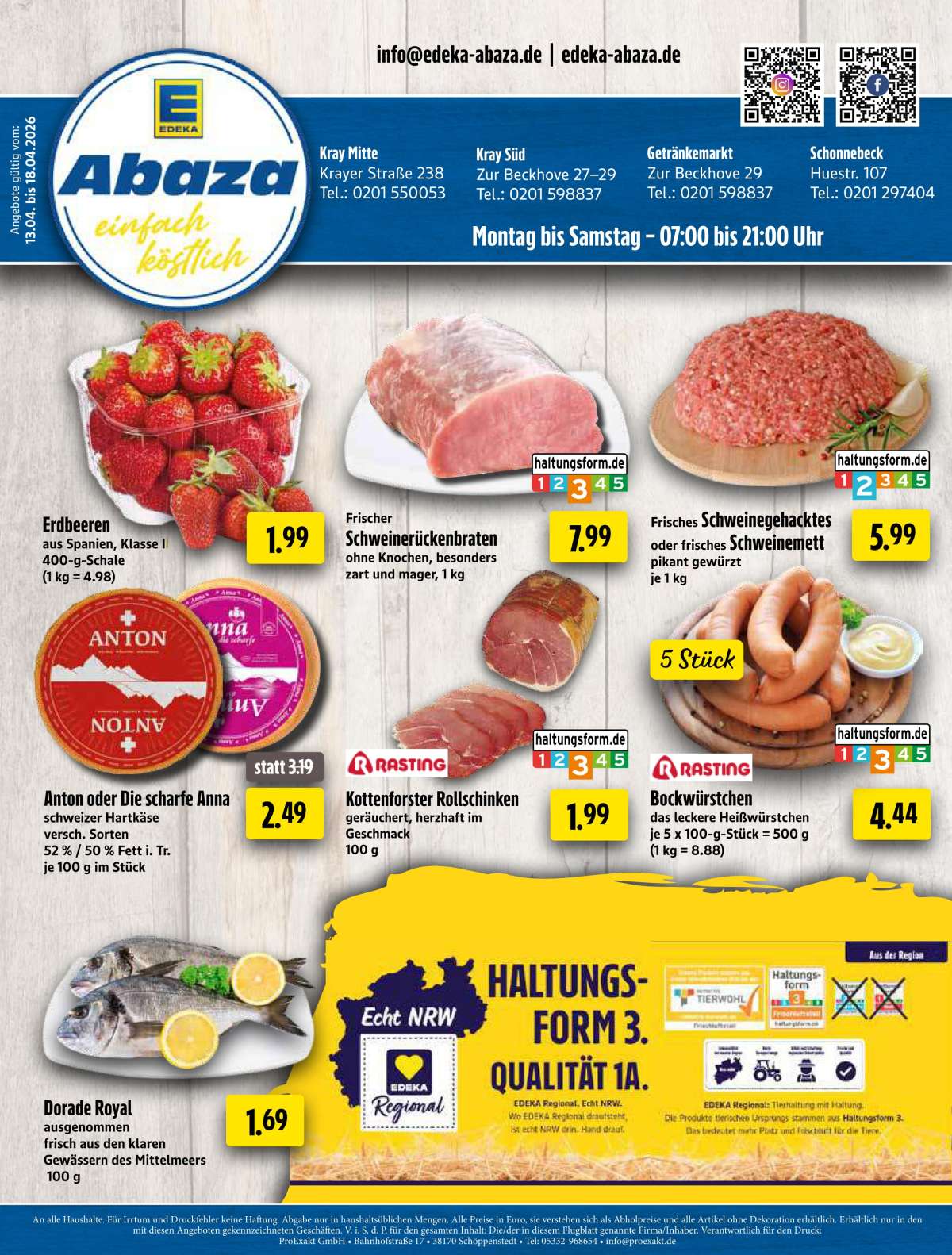 Unsere Angebote für Sie